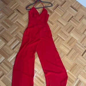 Red jumpsuit urban outfitters